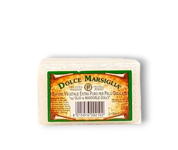 Saponetta di Marsiglia all'Olio di Mandorla 200gr - Fratelli Risso