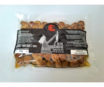 Olive Taggiasche snocciolate sott'olio Busta da 200g